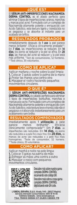 Men Expert Derma Control Sérum Anti-Imperfeições