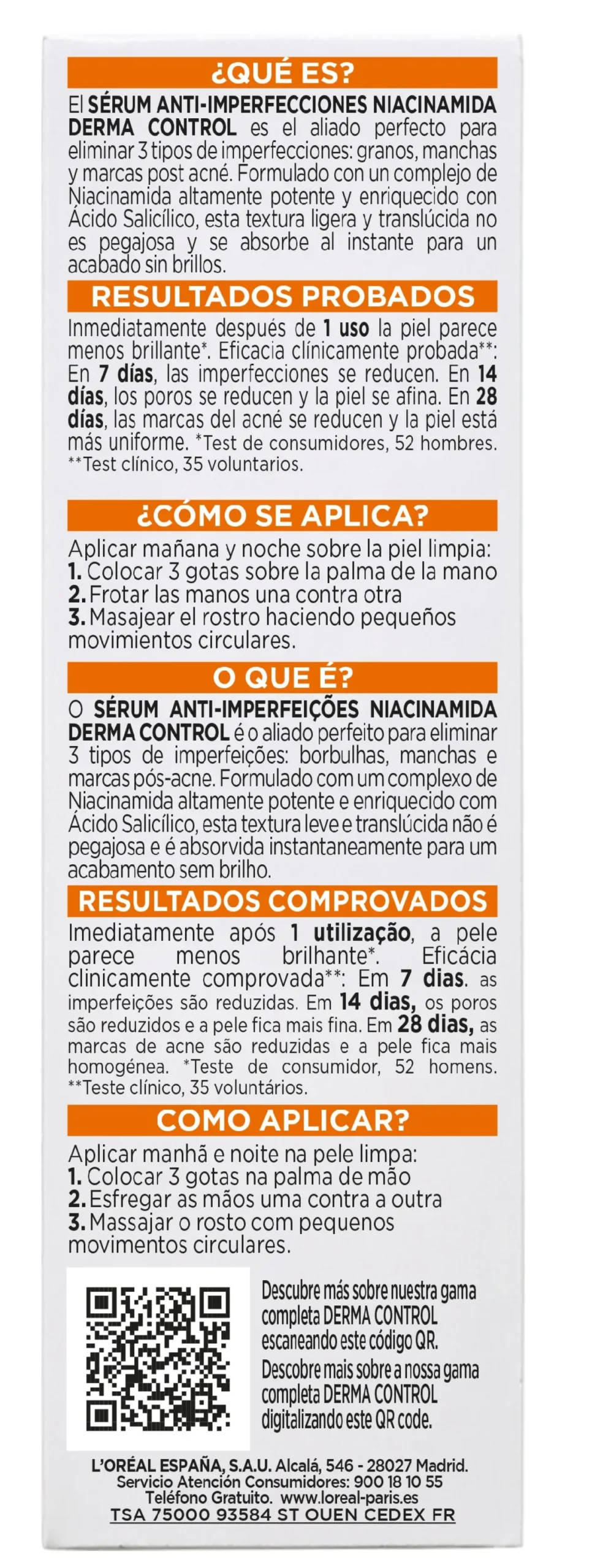 Men Expert Derma Control Sérum Anti-Imperfeições