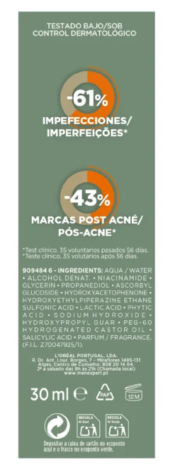 Men Expert Derma Control Sérum Anti-Imperfeições