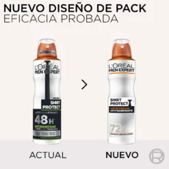 Men Expert Desodorizante Spray Shirt Protect Antimanchas