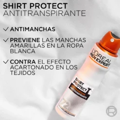 Men Expert Desodorizante Spray Shirt Protect Antimanchas