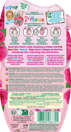 Máscara Argila Rosa de Rosas com Retinol Equilibra e Matifica