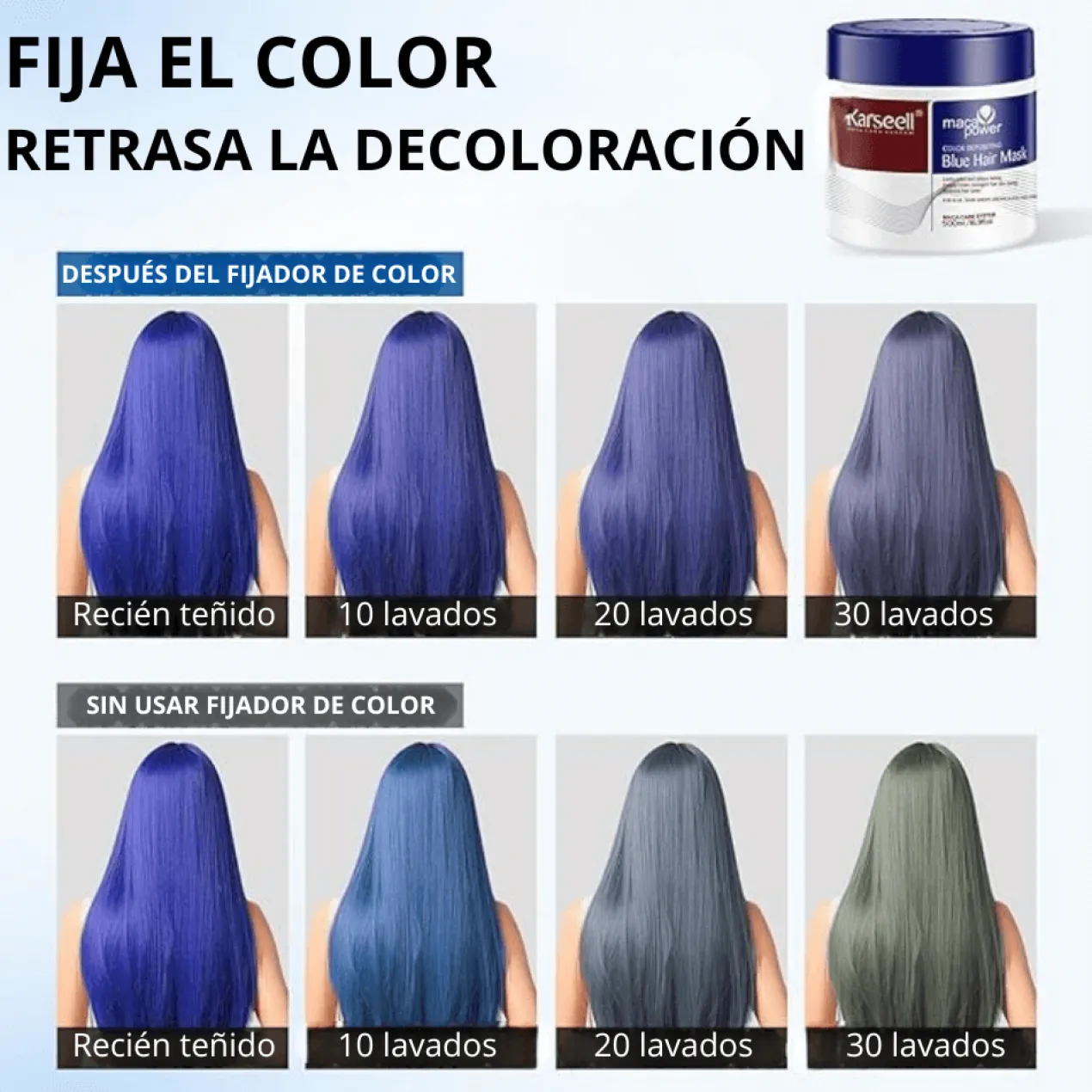 Máscara Capilar Pigmentante Azul