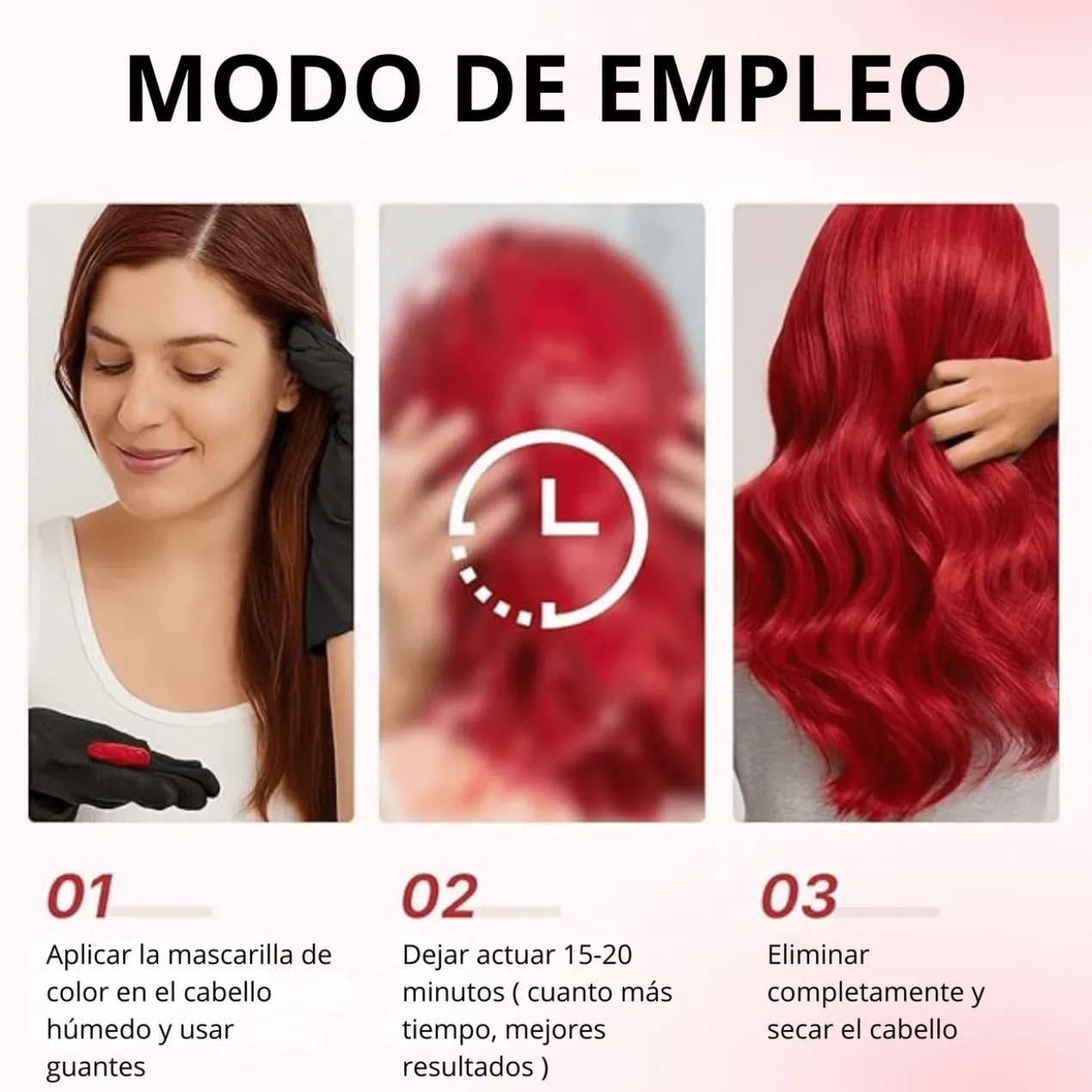 Máscara Capilar Pigmentante Vermelha