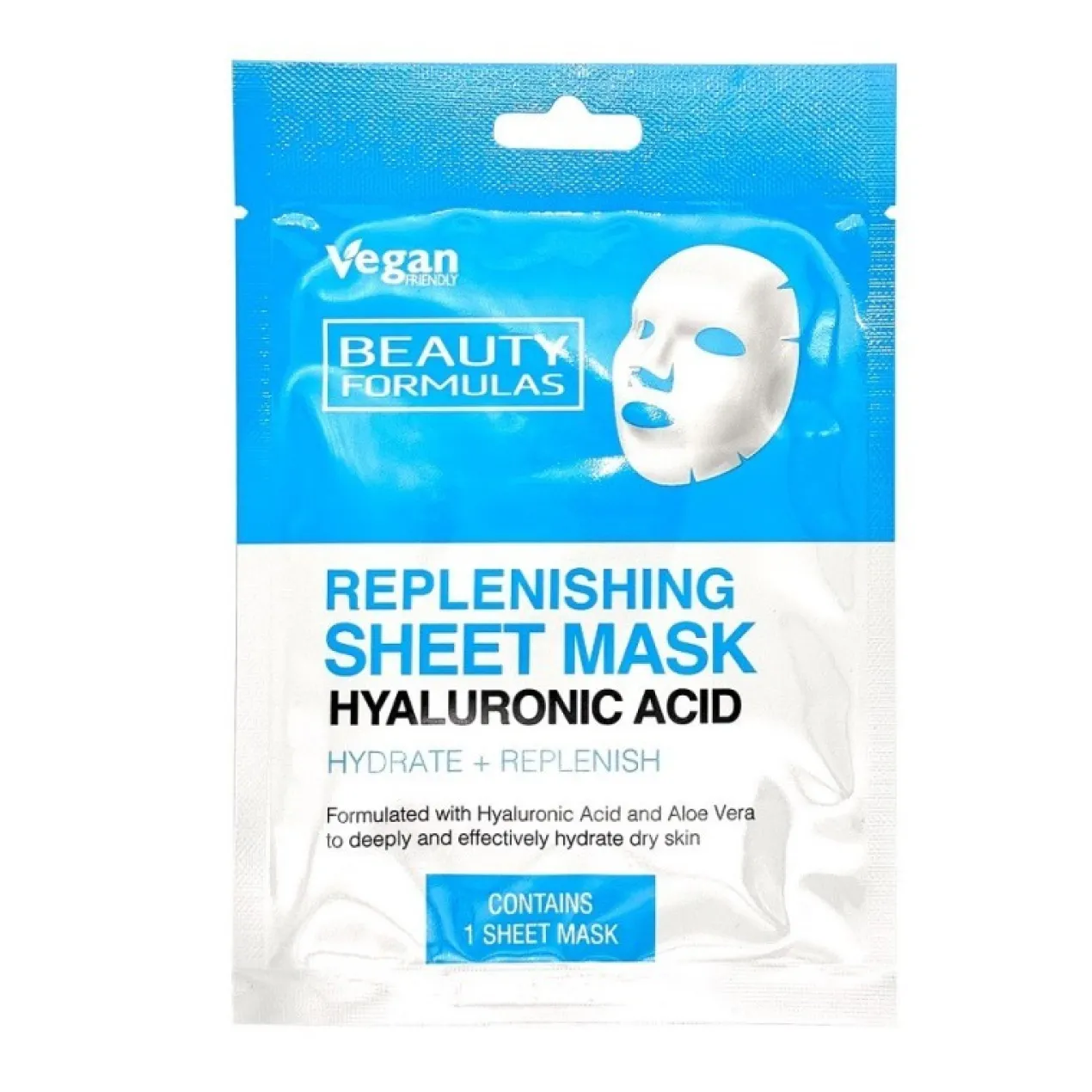 Máscara Facial com Ácido Hialurónico