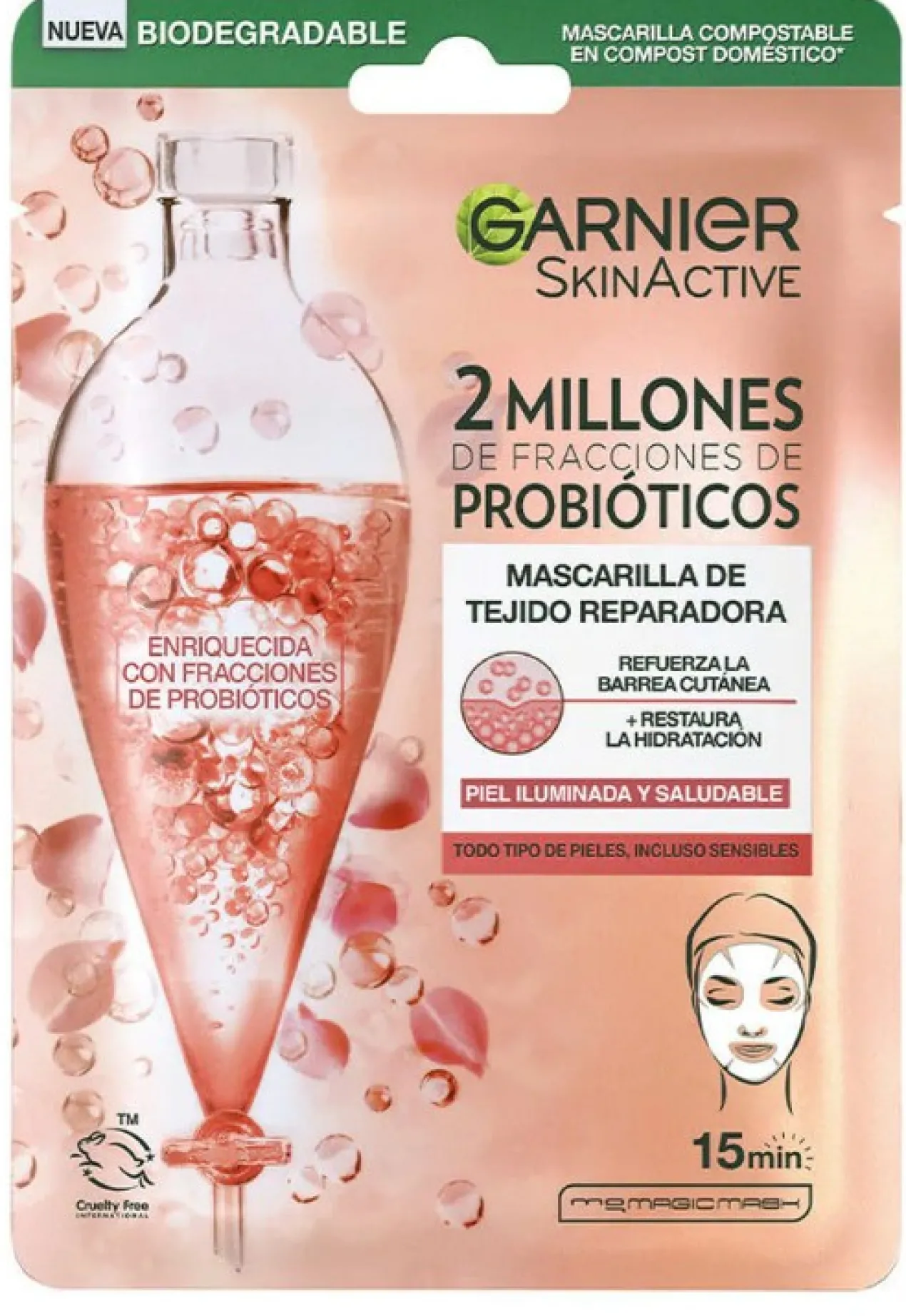 Máscara Facial de Tecido Reparadora