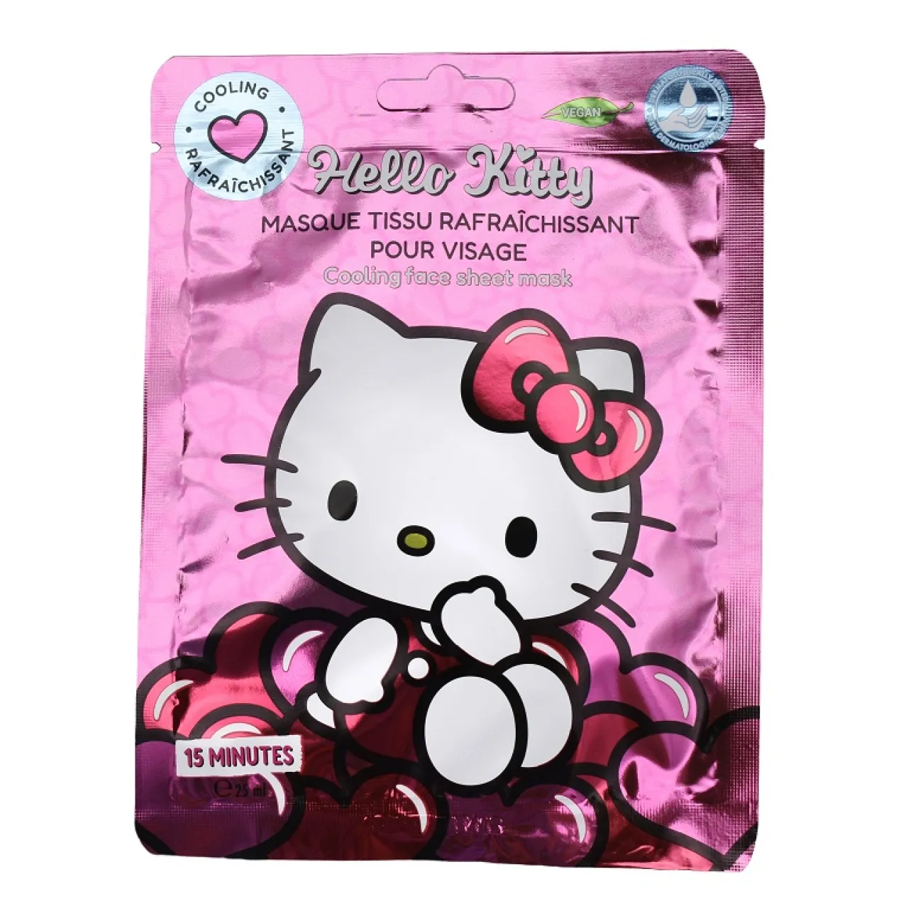 Máscara Facial Hello Kitty Sheet Mask Cooling