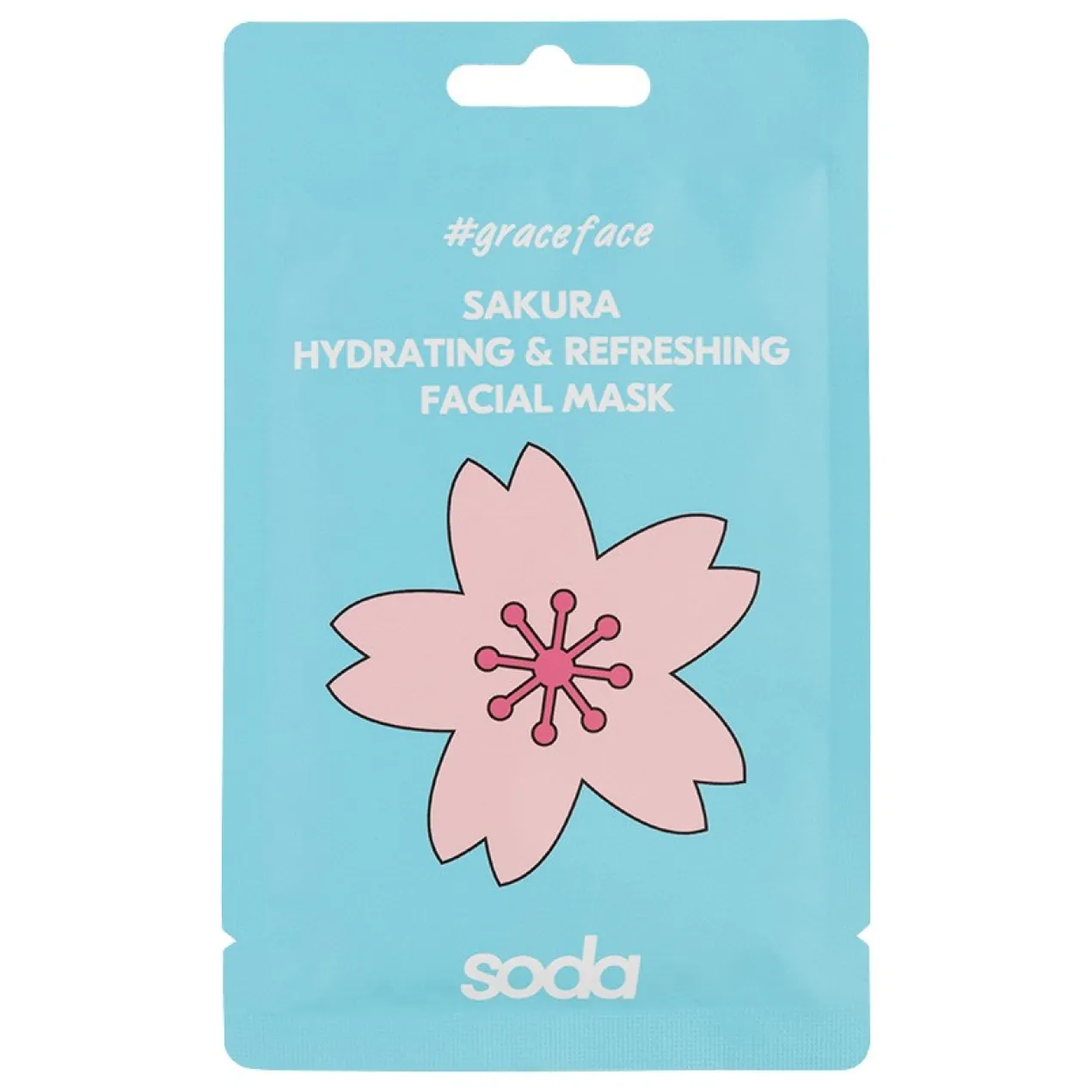 Máscara Facial Sakura Hidratante e Refrescante