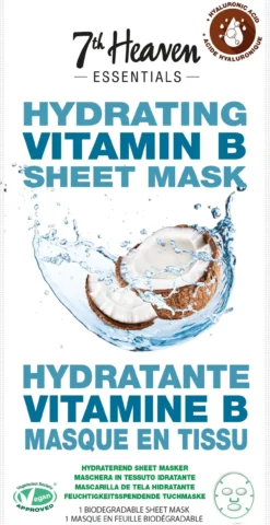 Máscara Hidratante Essentials Vit B e Ácido Hialurónico Coco