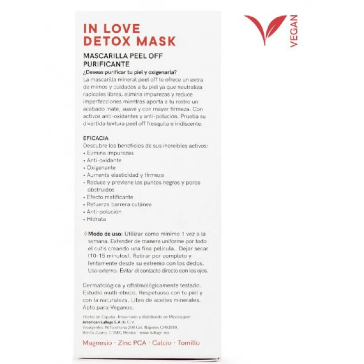 Máscara Purificante In Love Detox Mask