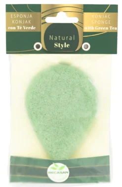 Natural Style Esponja Konjac Chá Verde