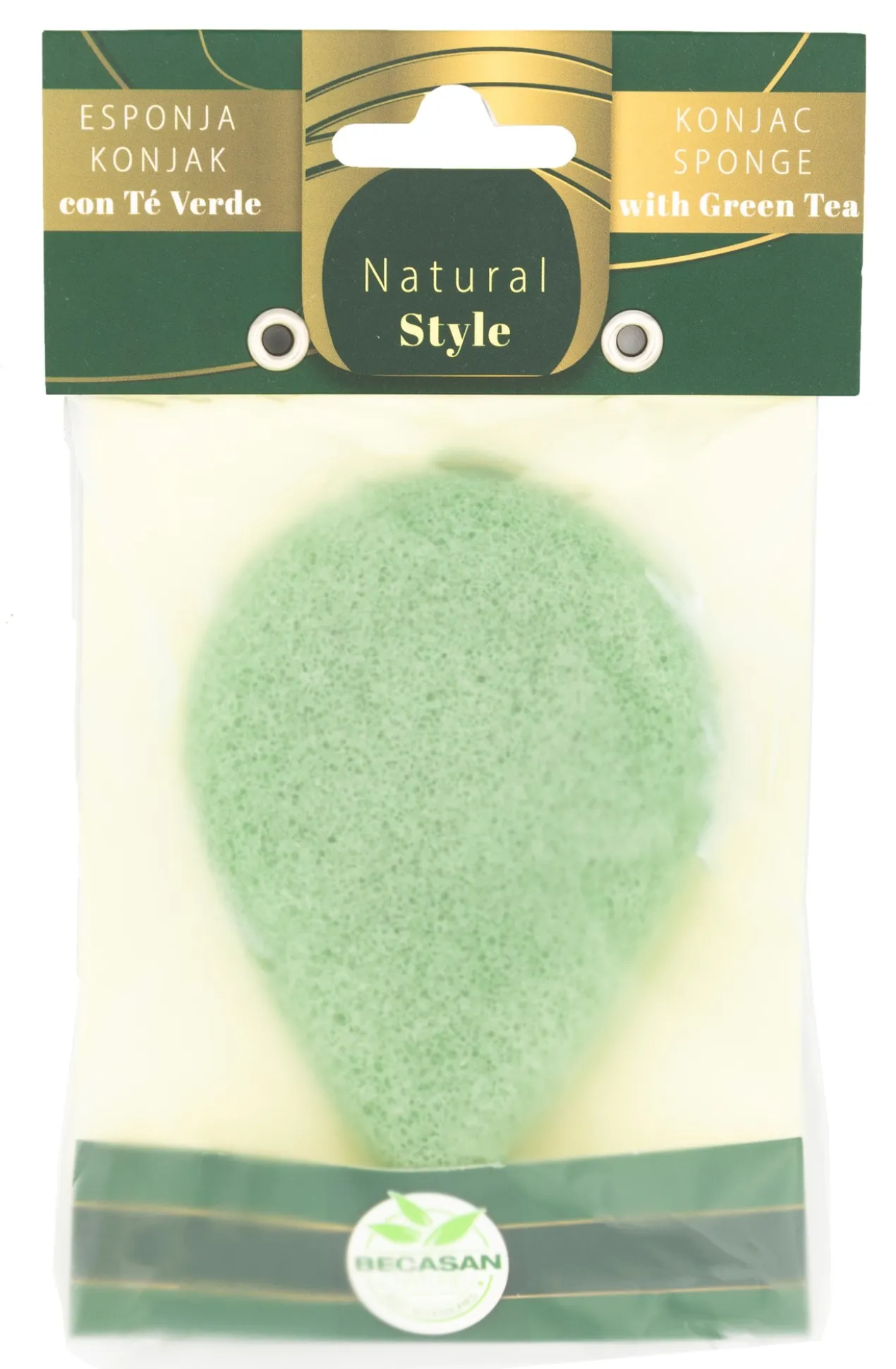 Natural Style Esponja Konjac Chá Verde