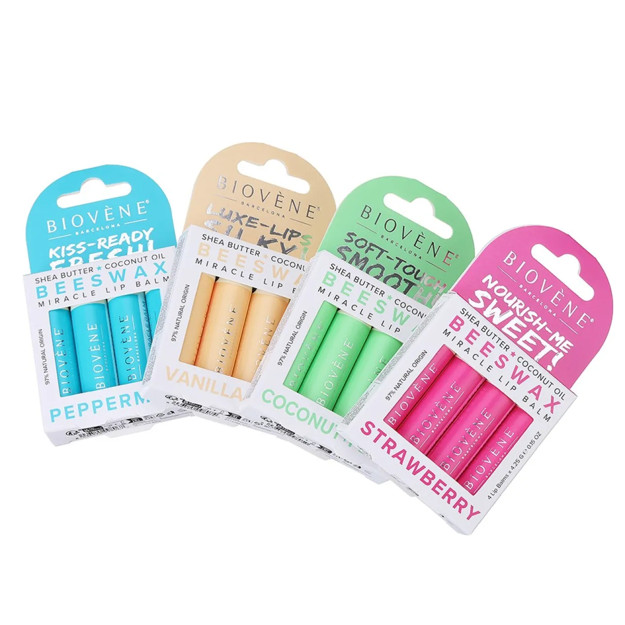 Nourish-Me Sweet! Beeswax Bálsamo Labial Milagroso Cera de Abelha + Morangos