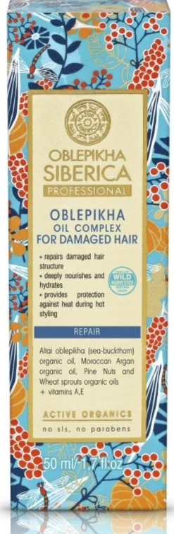 Oblepikha Complexo de Óleos Cabelos Danificados