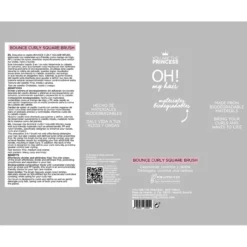 Oh My Hair Bounce Curly Square Brush Escova para Cabelo Encaracolado