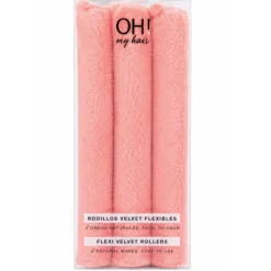 Oh My Hair Flexi Velvet Rollers Set 3 Rolos