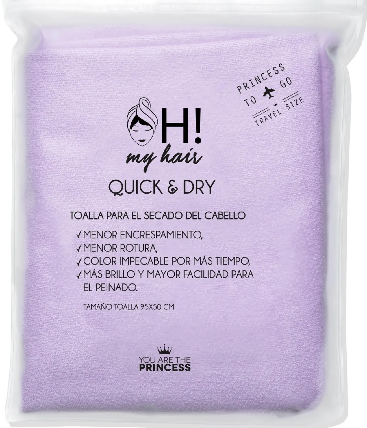 Oh My Hair Toalha para Secagem do Cabelo Travel Size