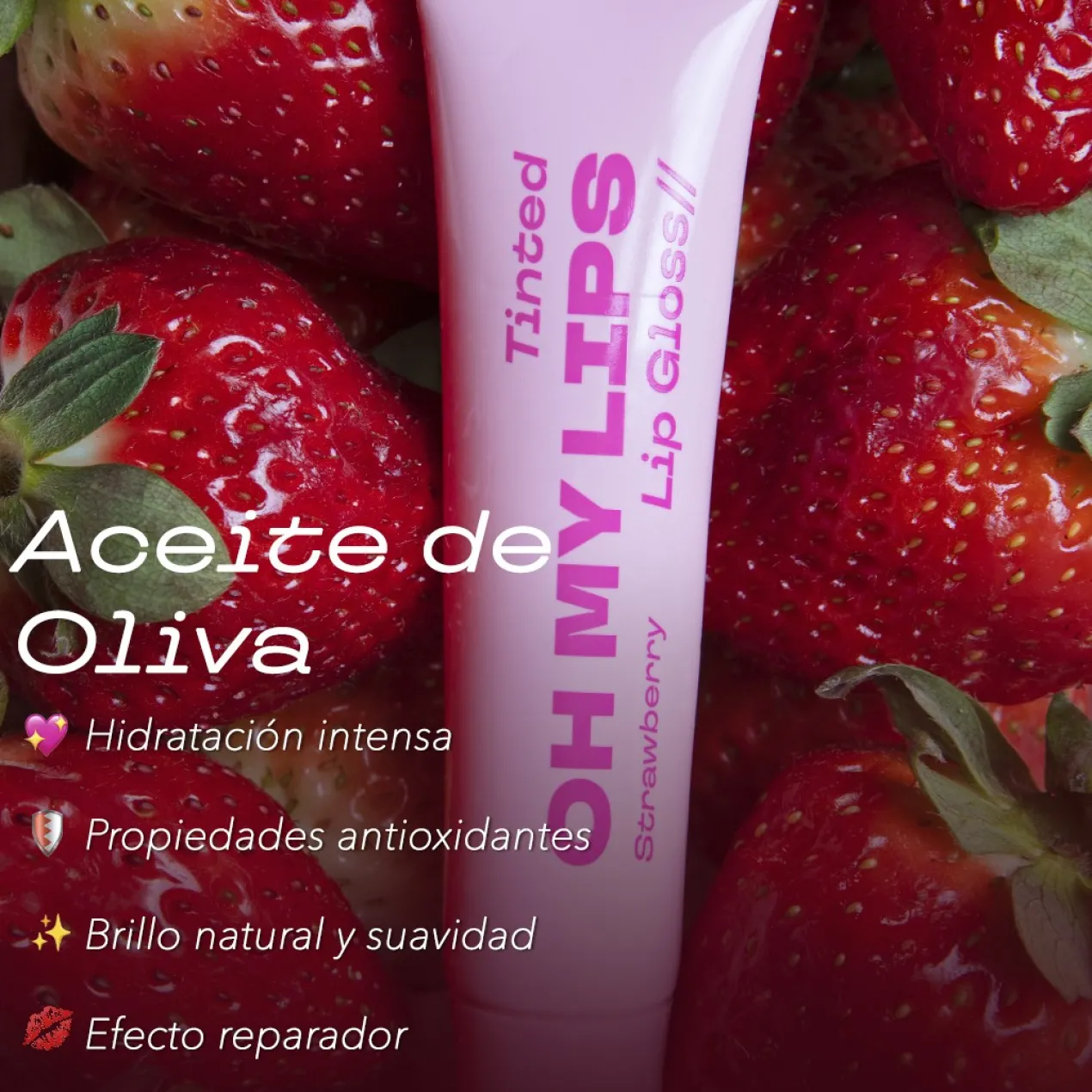 Oh My Lips Tinted Lip Gloss Morango