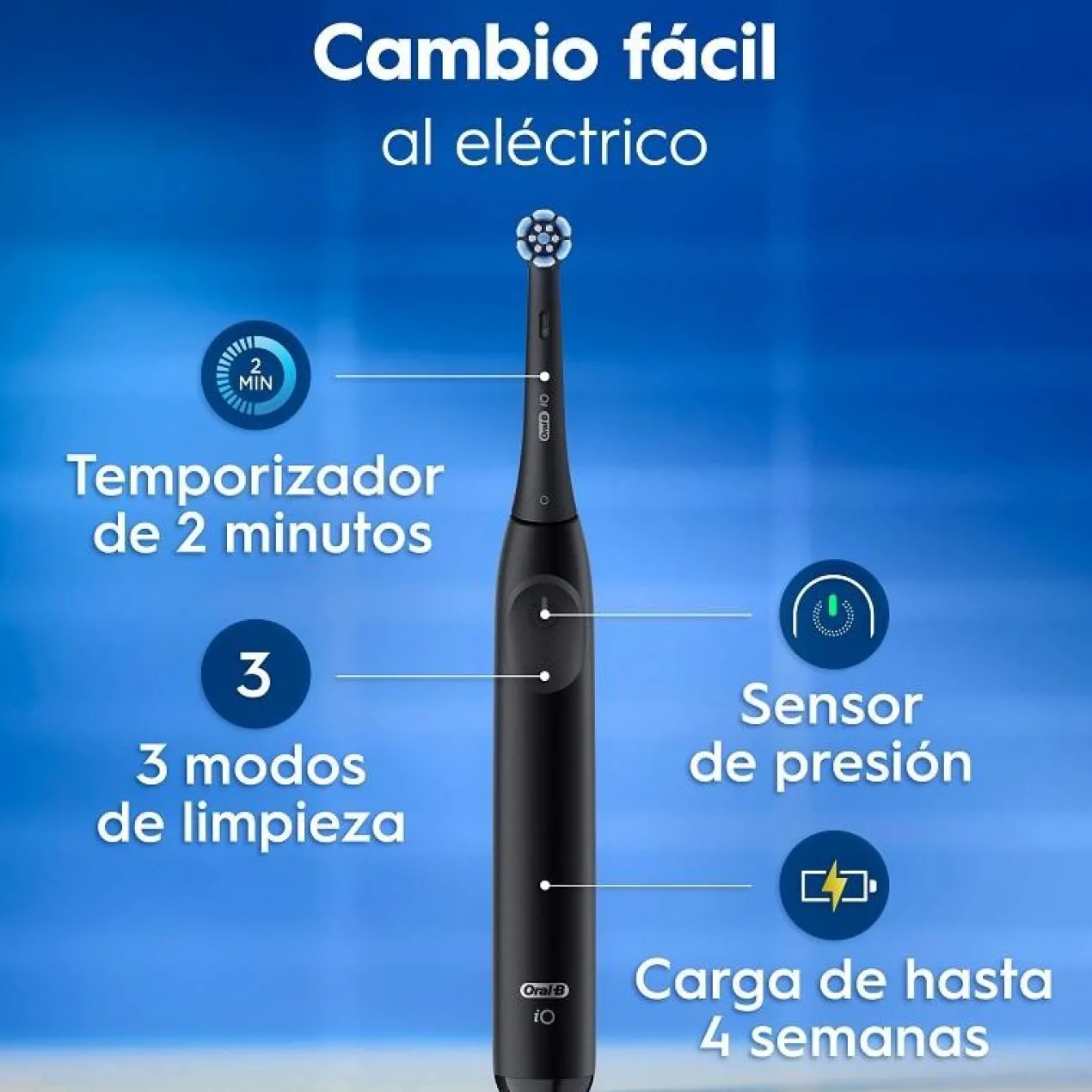 Oral-B iO 2 Escova de Dentes Elétrica Night Black