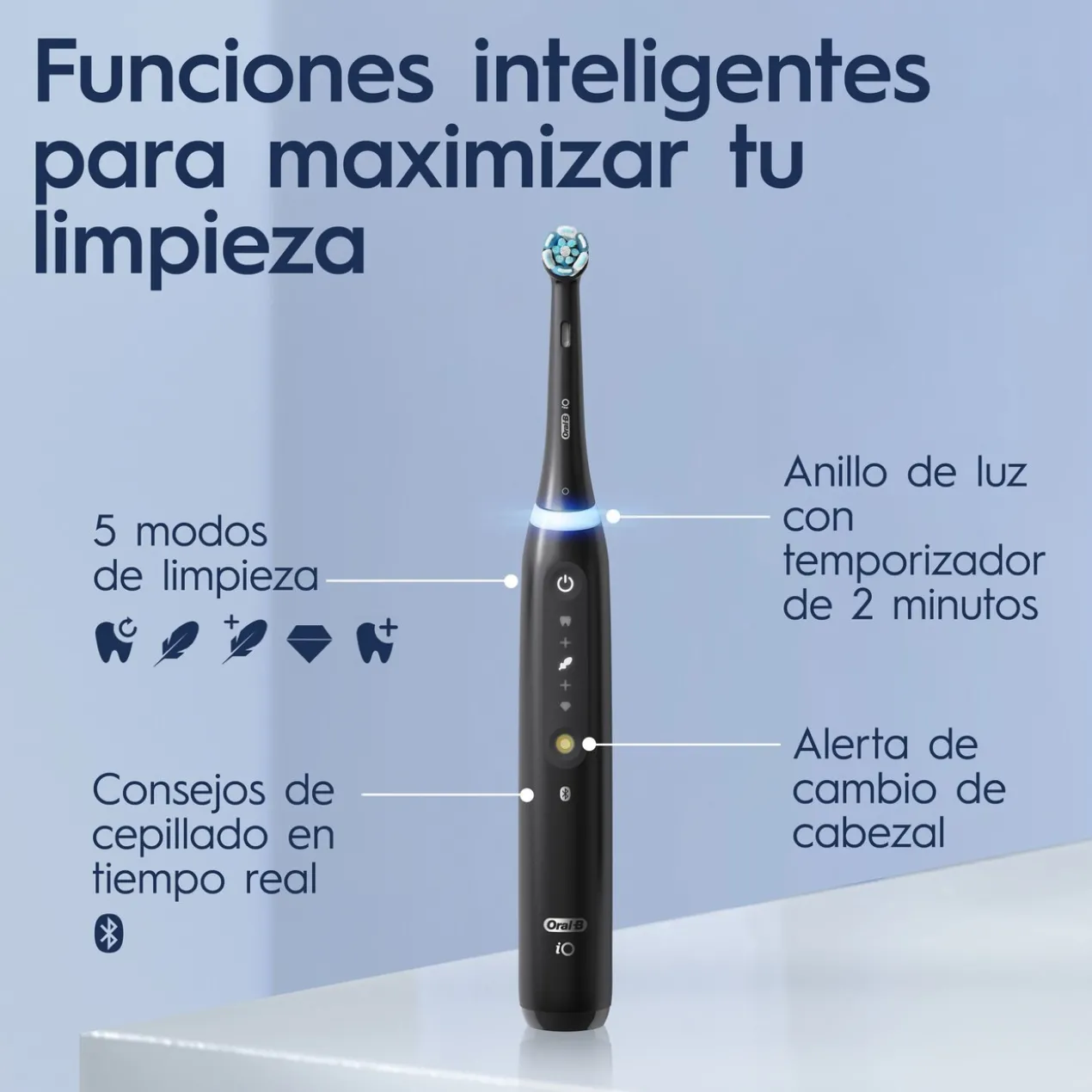 Oral-B iO 5 Escova Elétrica Preta com Estojo