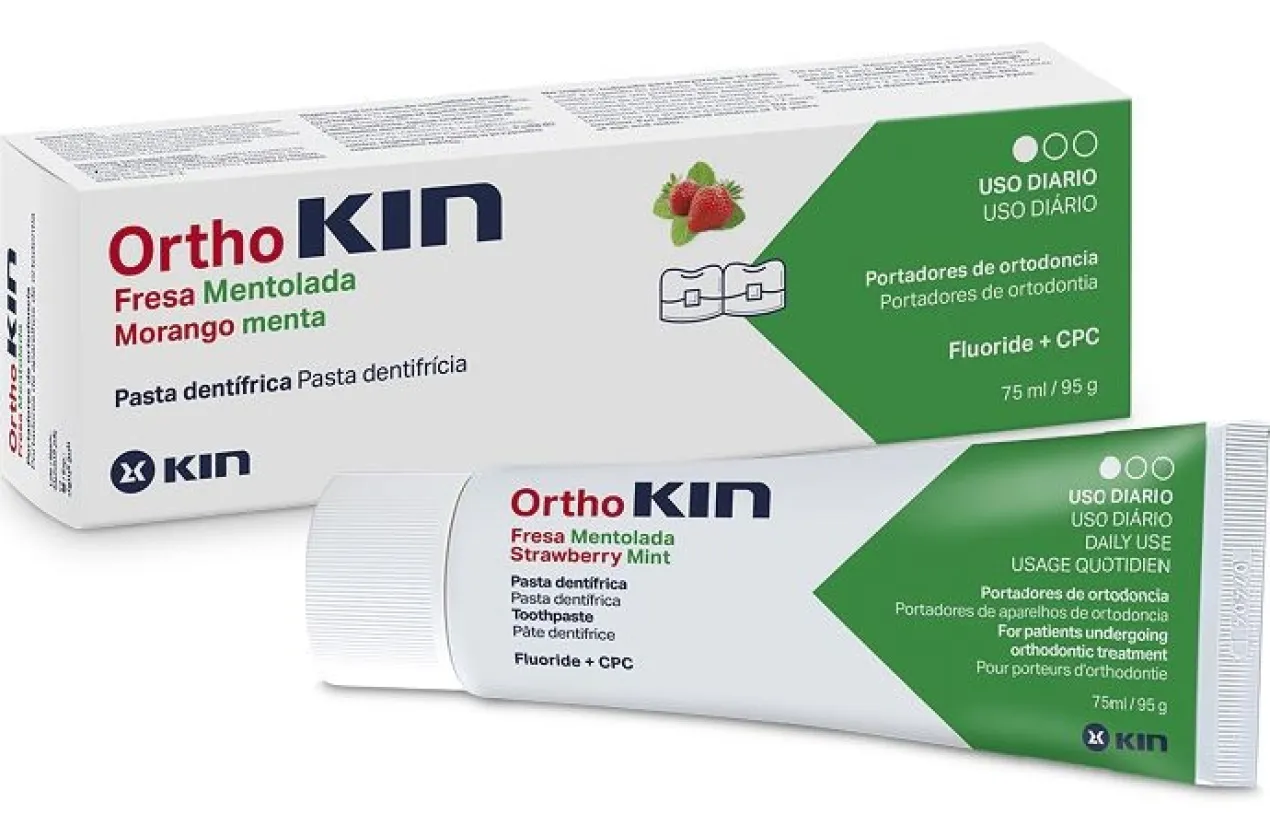 Orthokin Morango Mentolado Pasta de Dentes