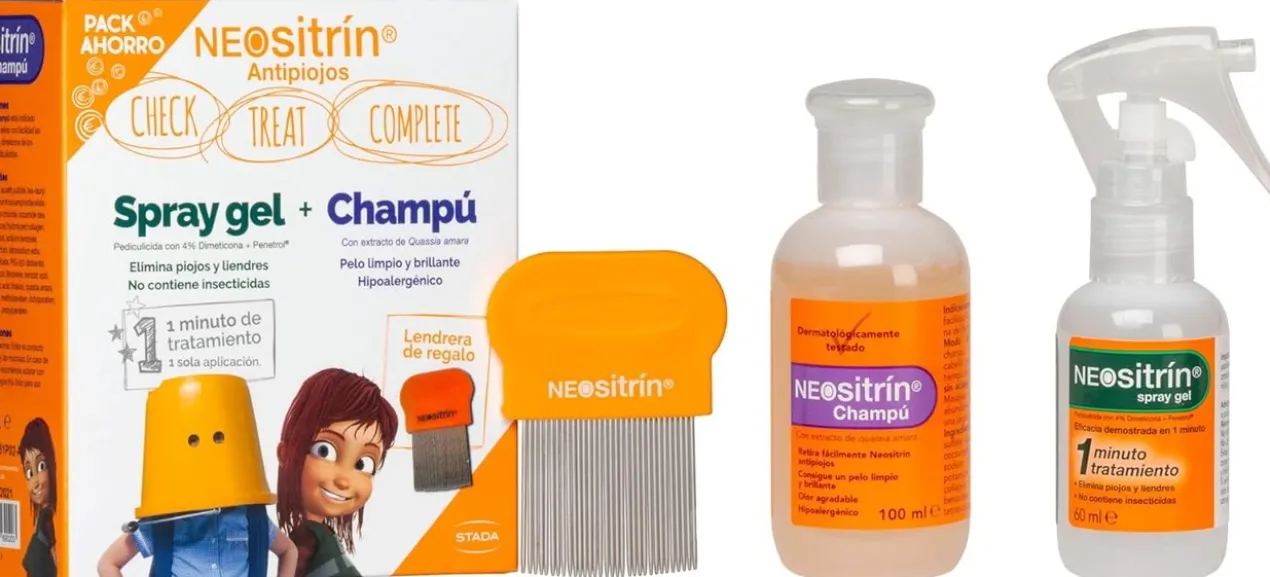 Pack Antipiolhos Champô + Spray + Pente Antipiolhos