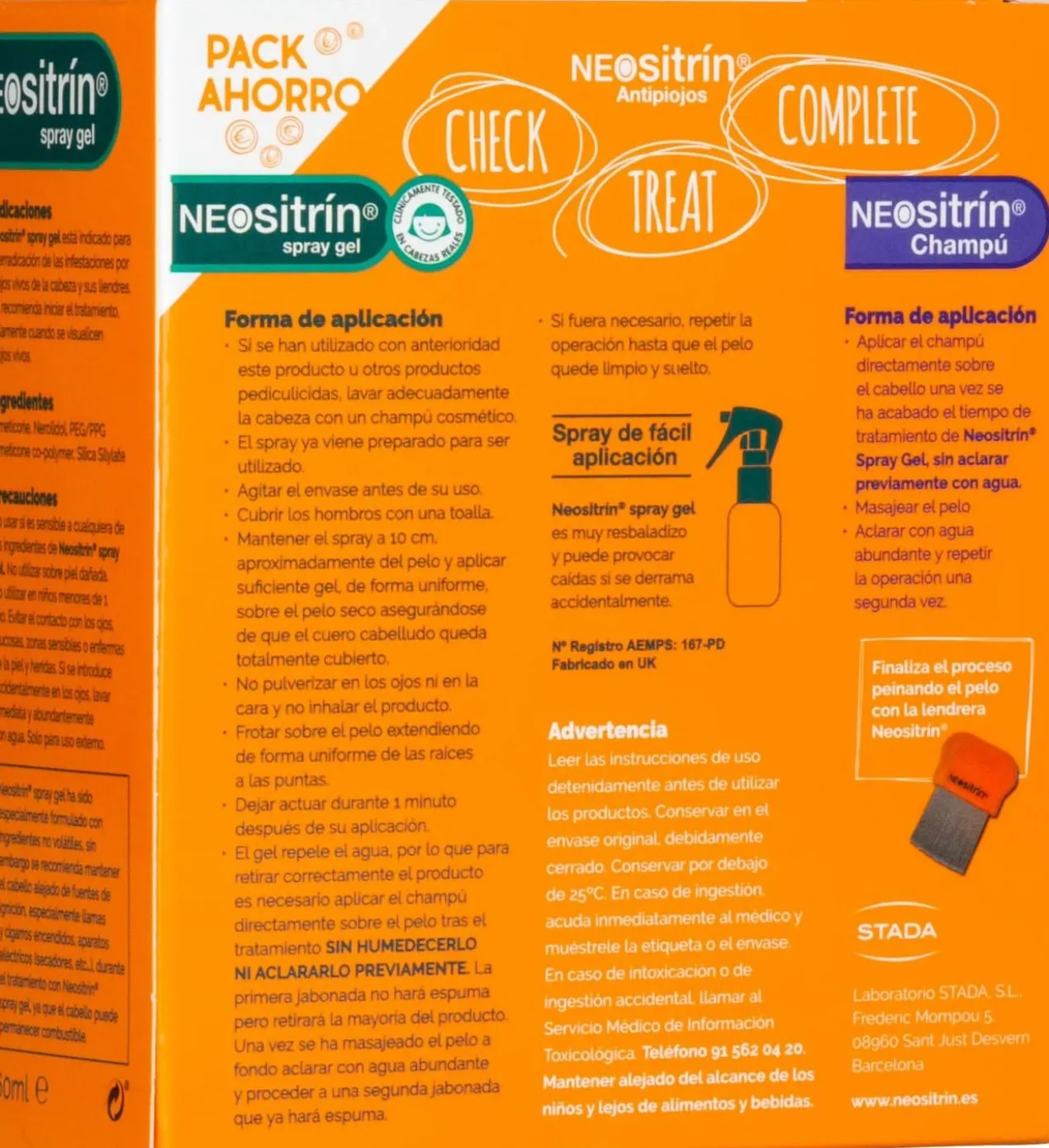 Pack Antipiolhos Champô + Spray + Pente Antipiolhos