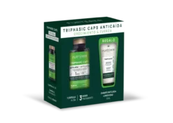 Pack Complemento Alimentar Anti-Queda - Triphasic Caps + Brinde Champô Triphasic
