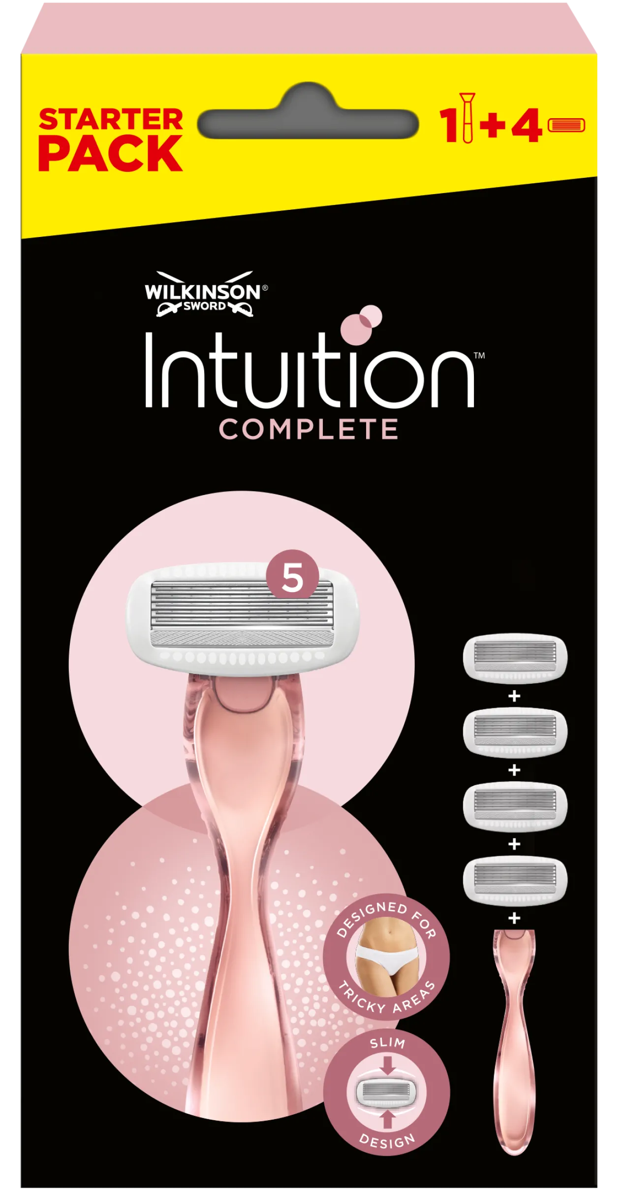 Pack completo de lâminas de barbear Intuition Complete + recargas