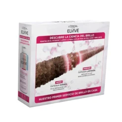 Pack Elvive Glycolic Gloss Champô + Tratamento de Laminagem + Sérum