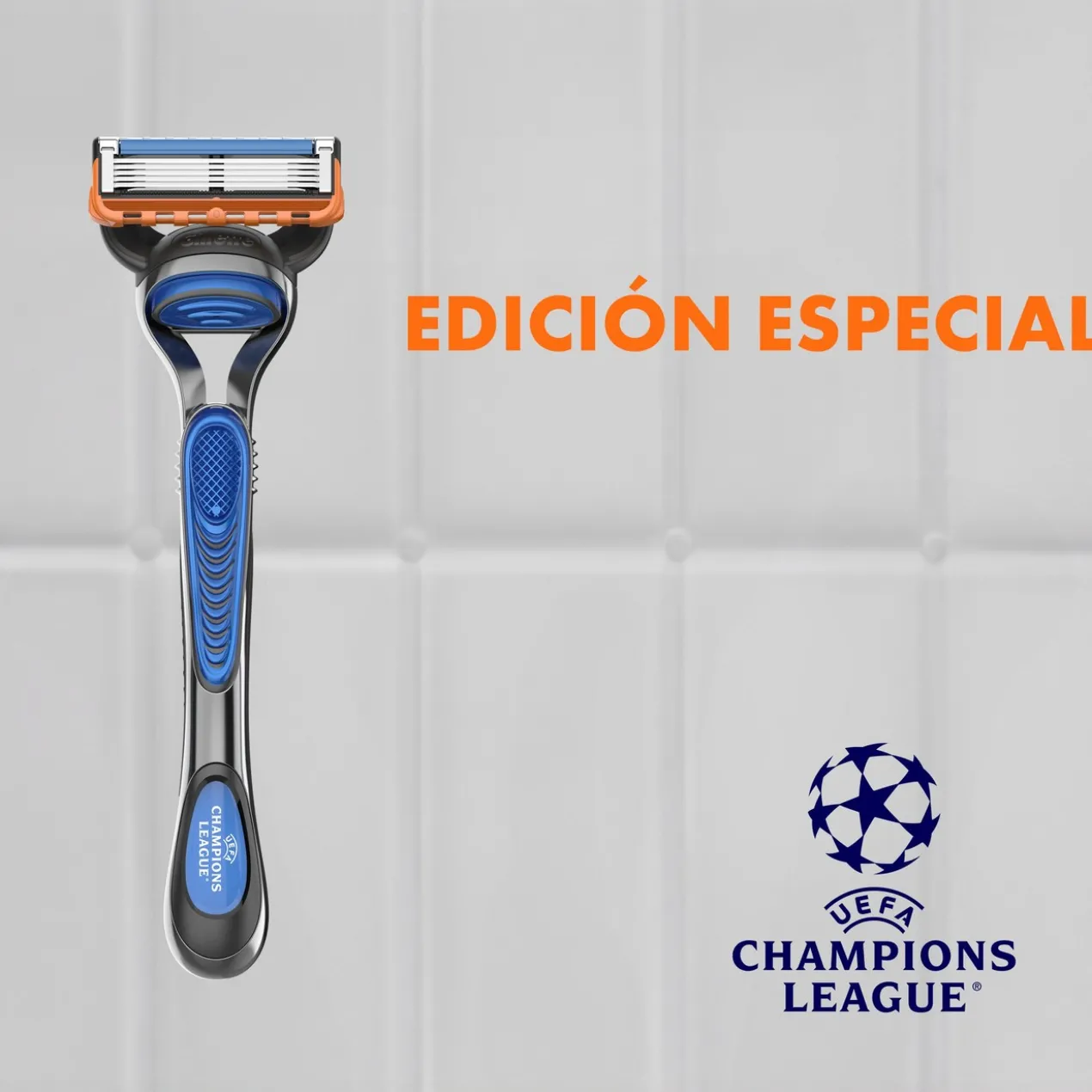 Pack Especial Champions League Gillette Fusion5 Máquina de Barbear