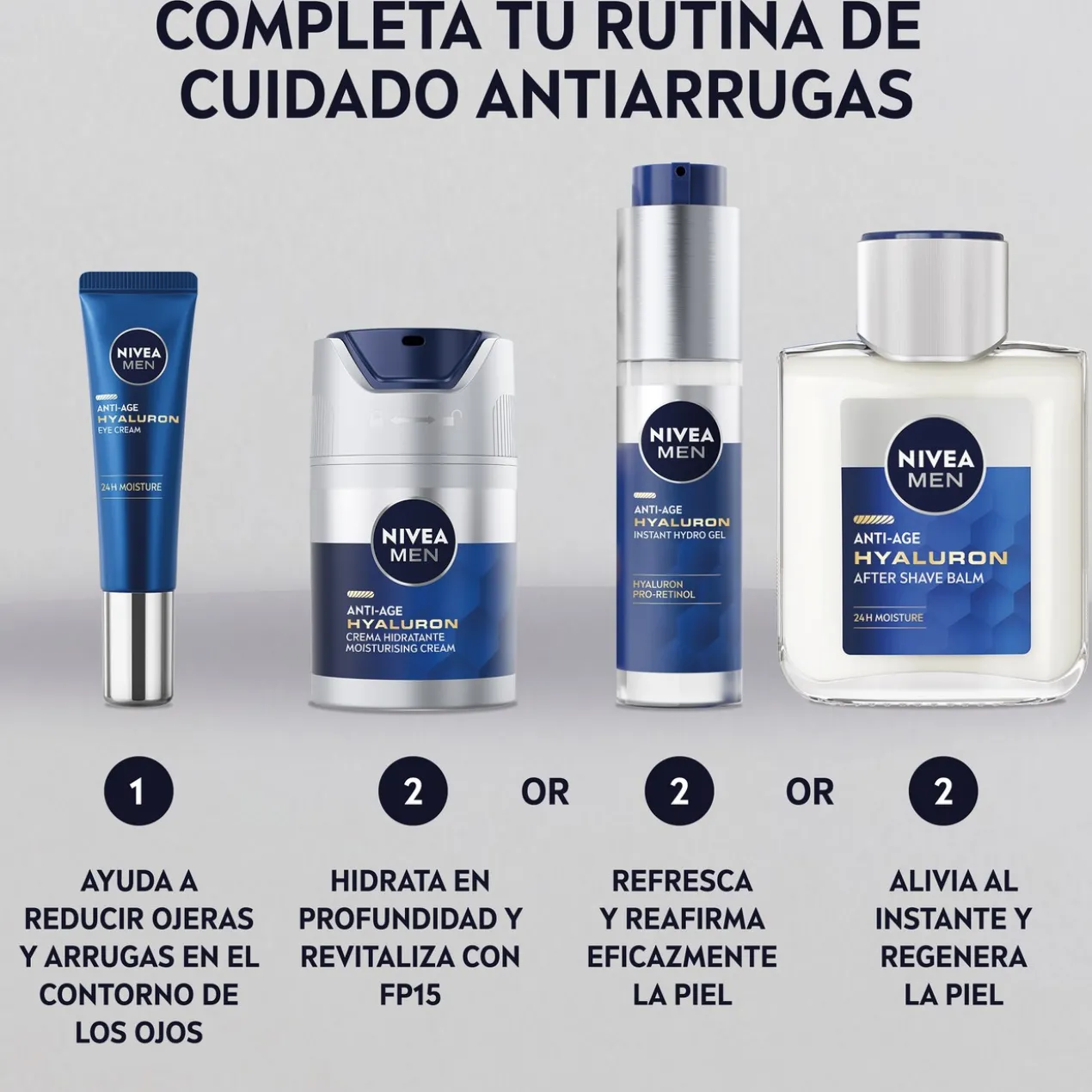 Pack Nivea Men Hyaluron Antienvelhecimento