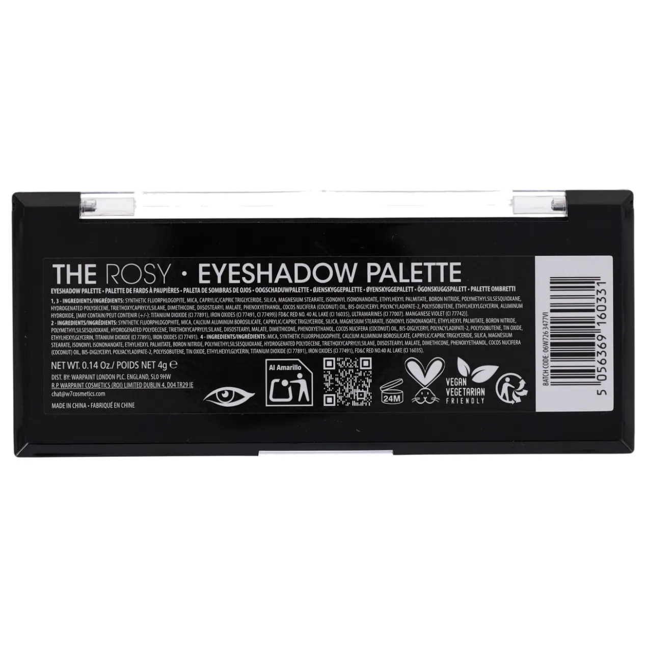 Paleta de Sombras de Olhos The Rosy