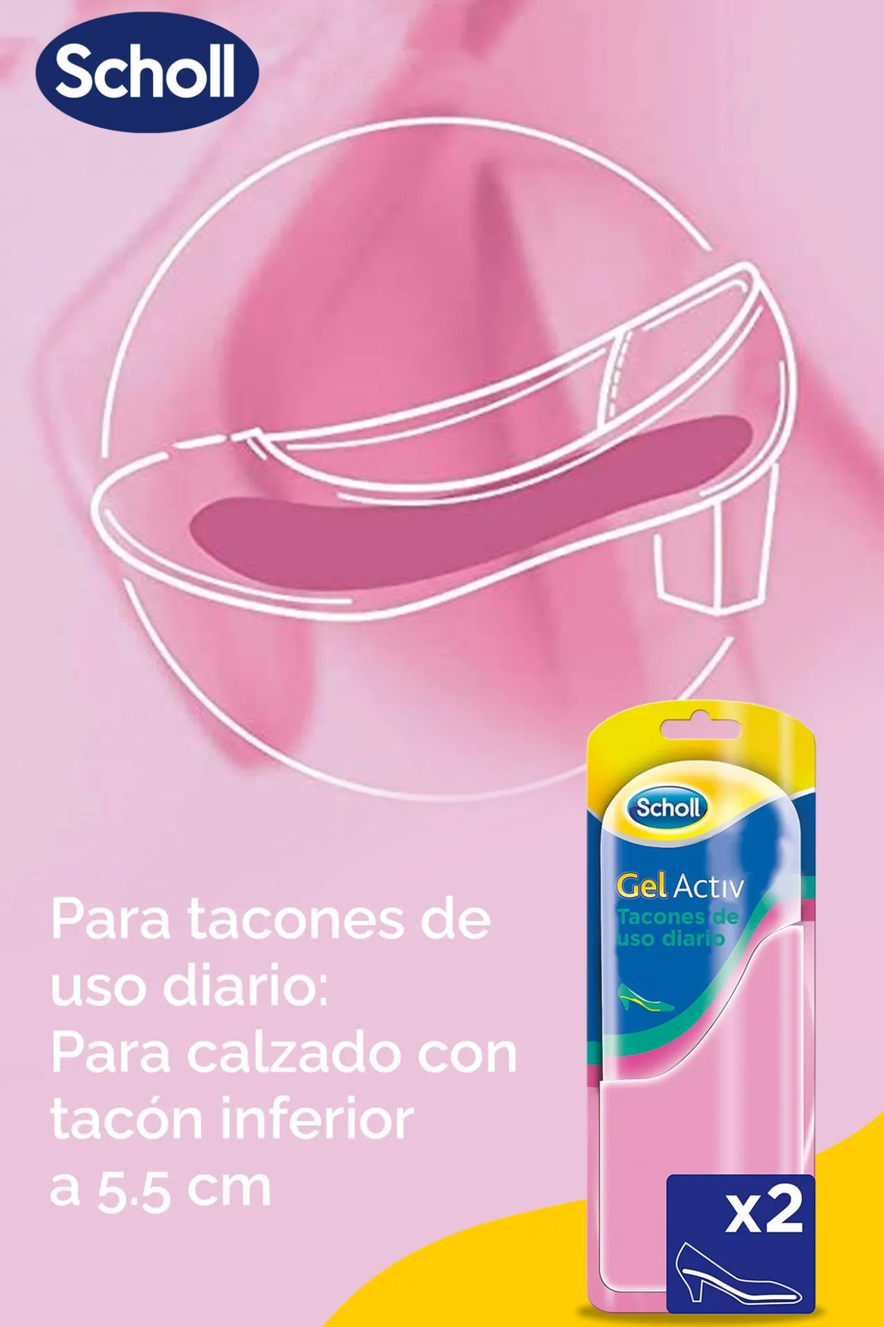 Palmilha Gel Activ Salto Diário