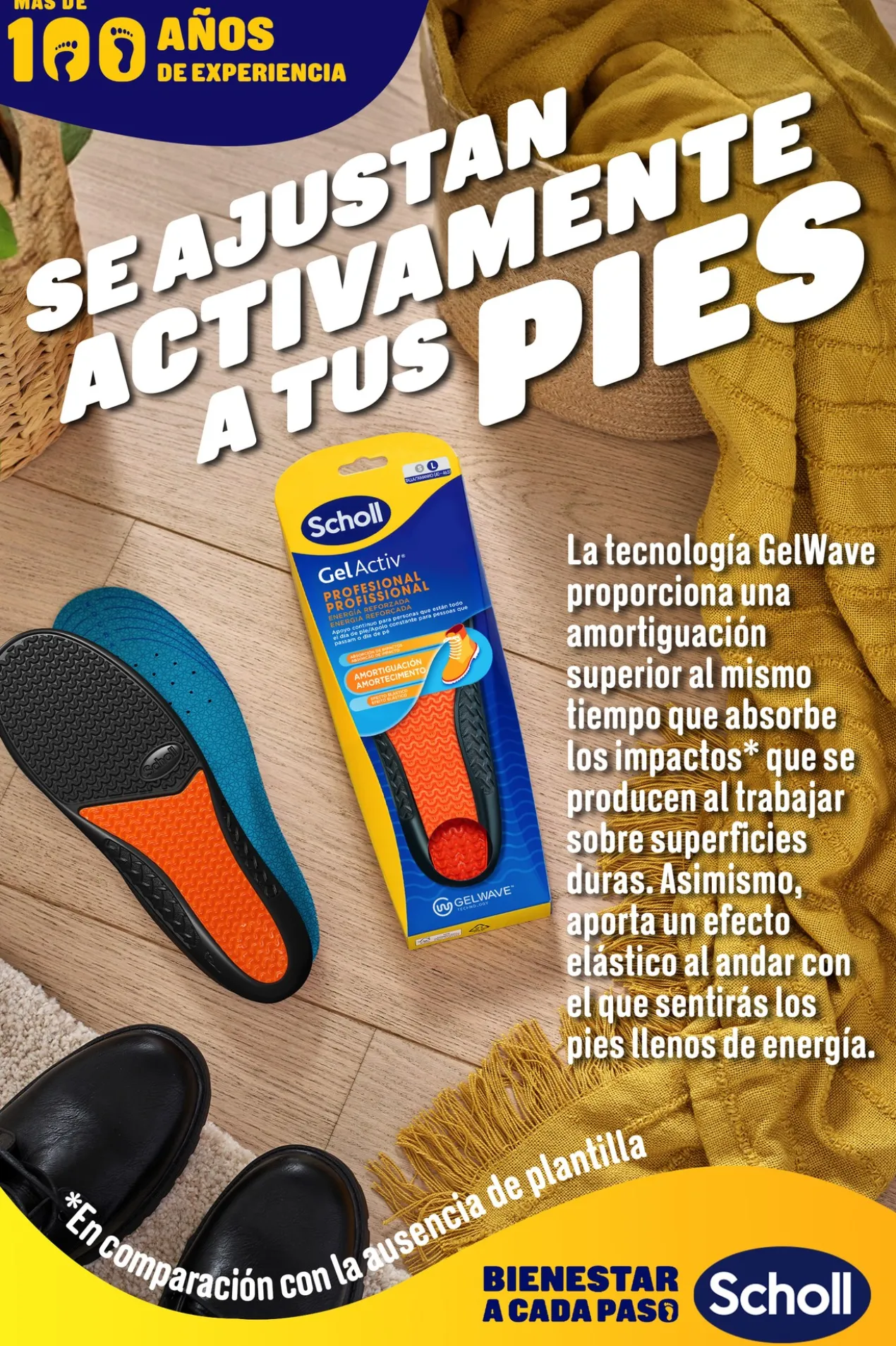 Palmilhas Gel Activ Profissional Homem