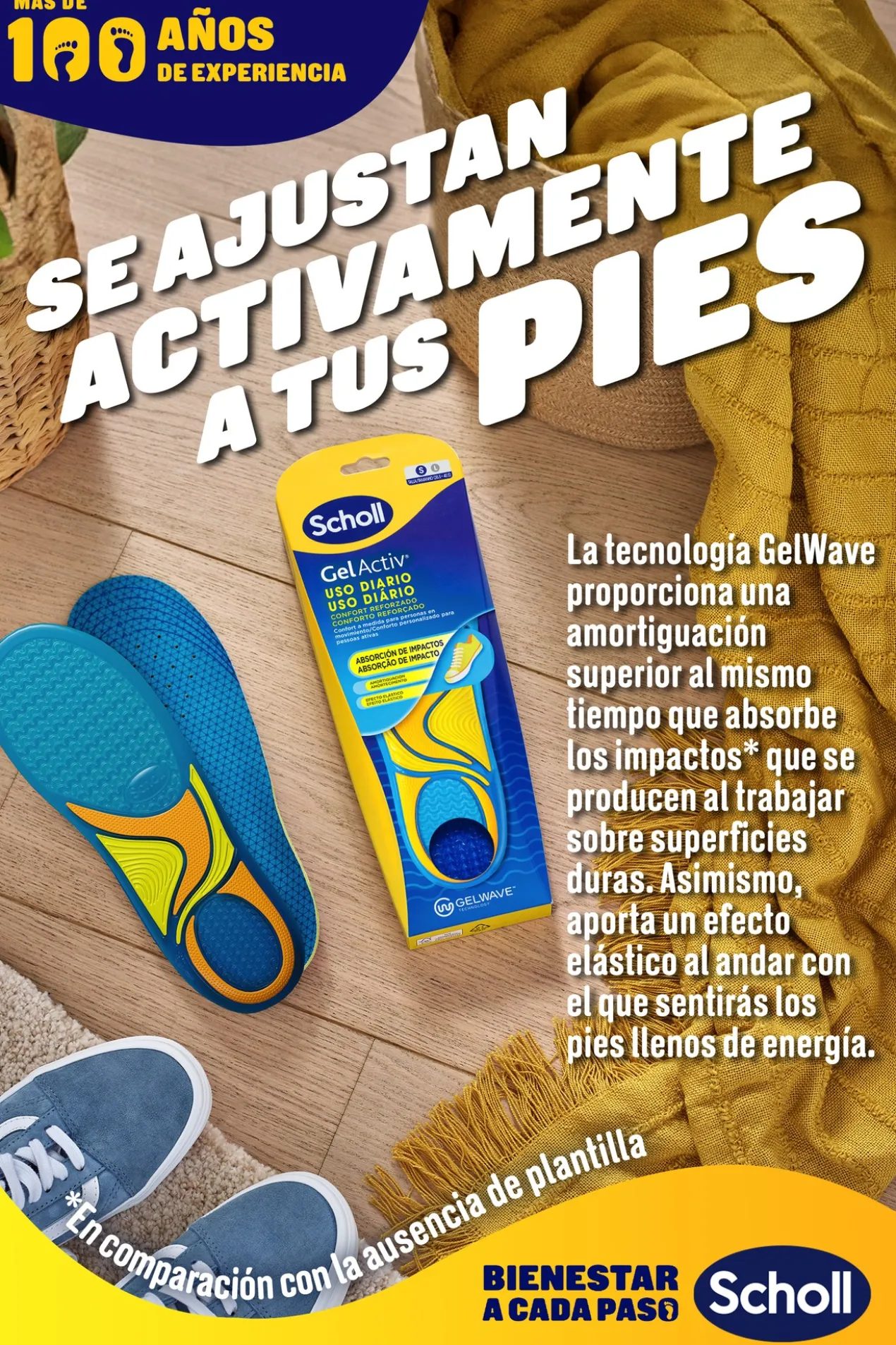 Palmilhas Gel Activ Uso Diário Mulher