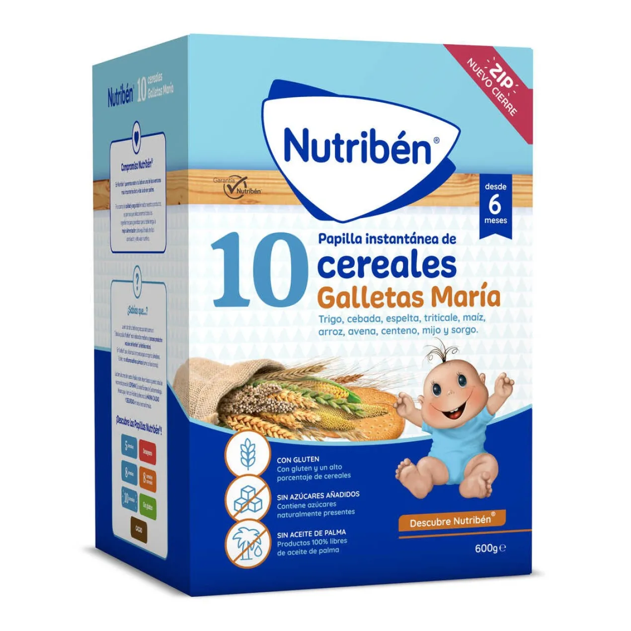 Papa Instantânea de 10 Cereais e Bolachas Maria