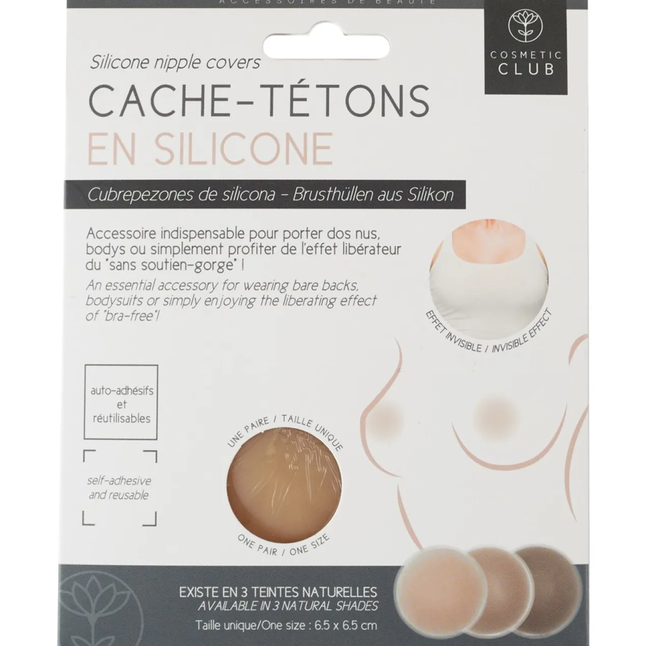 Par de Cobre-Mamilos em Silicone