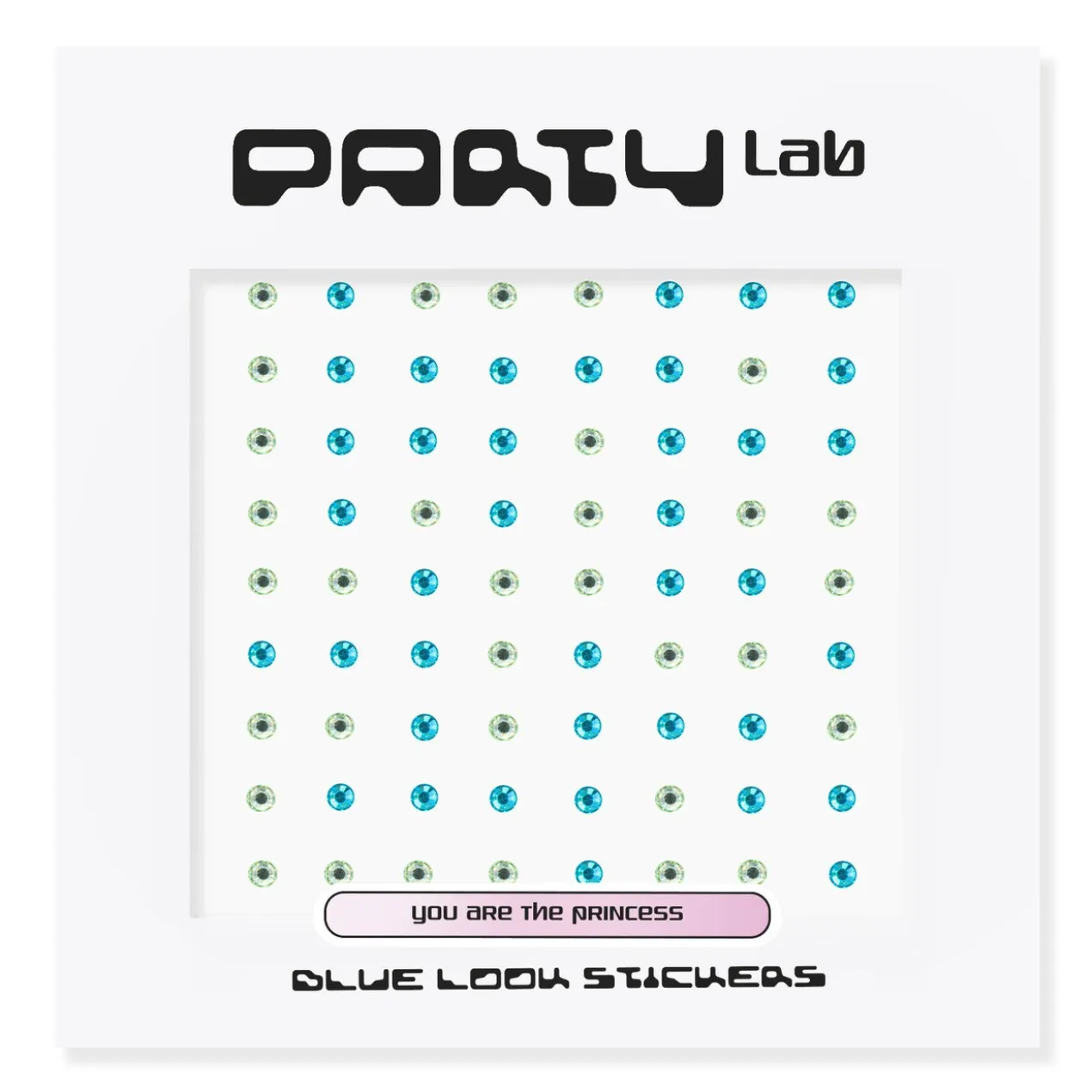 Party Lab Stickers Blue Look