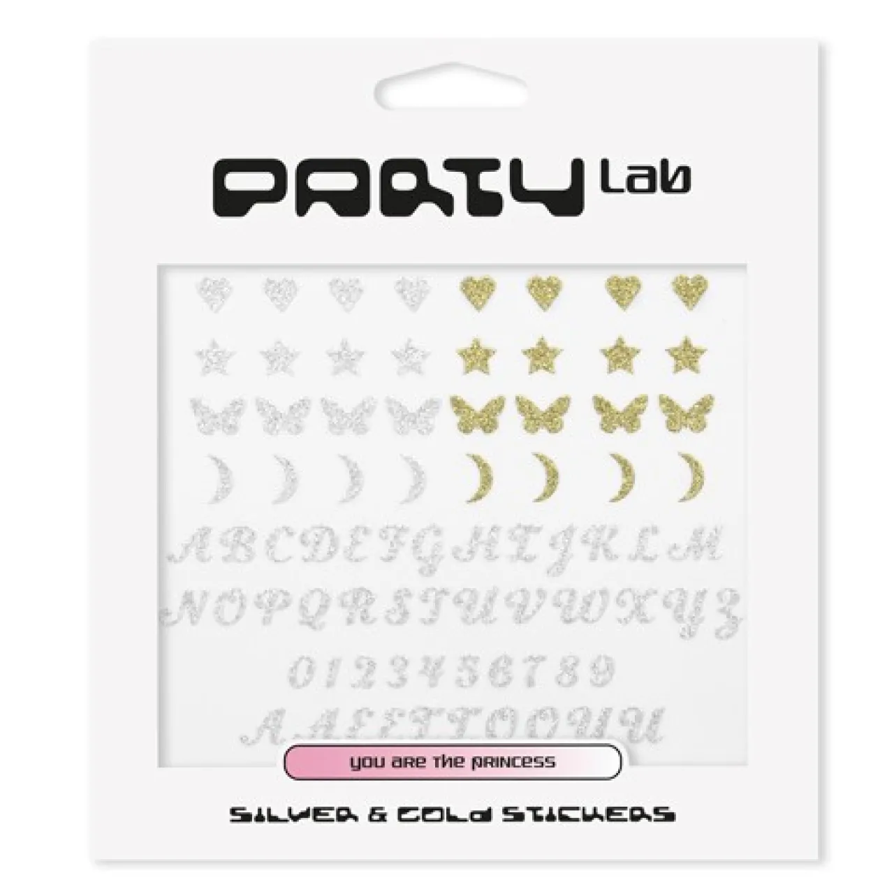 Party Lab Stickers Silver & Gold