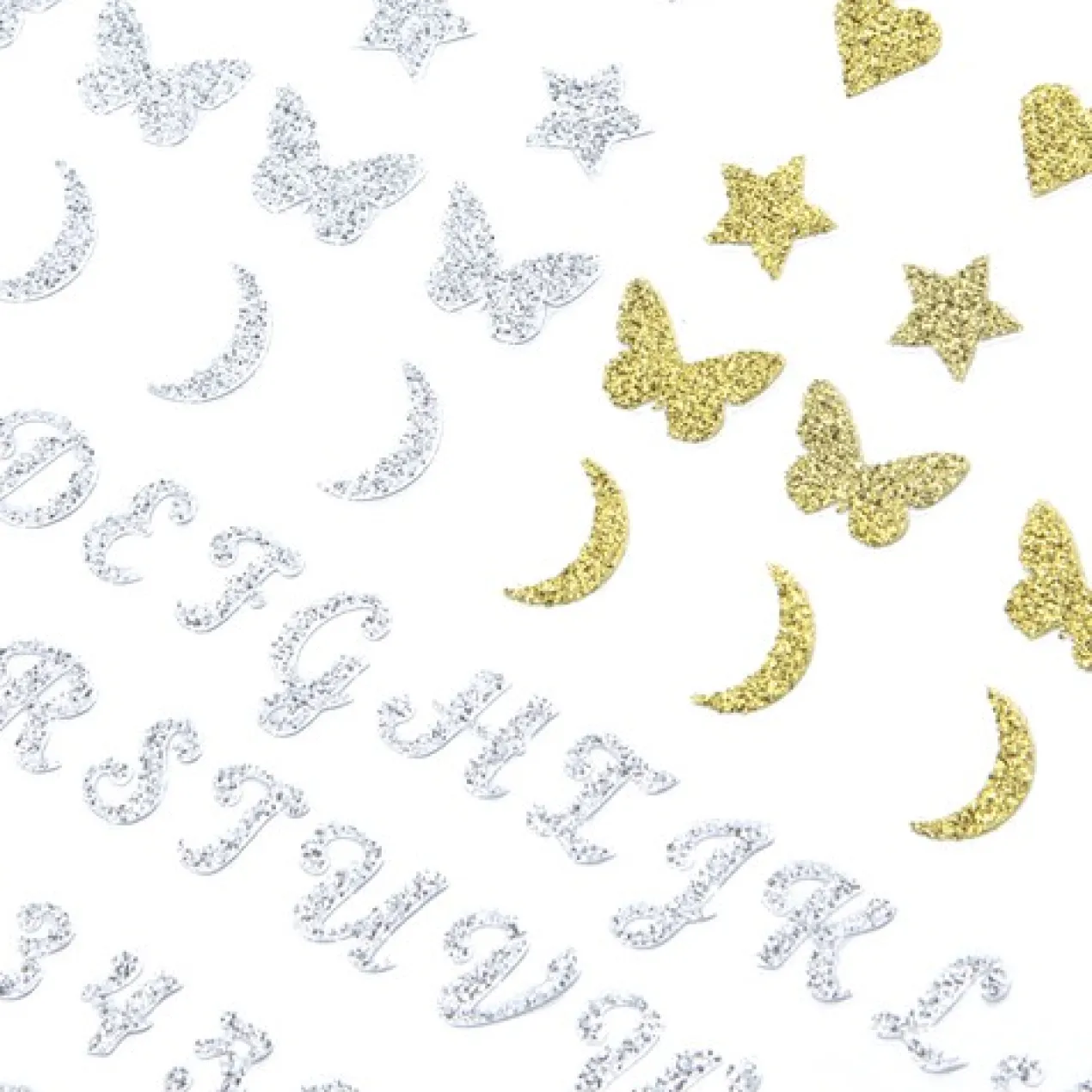 Party Lab Stickers Silver & Gold