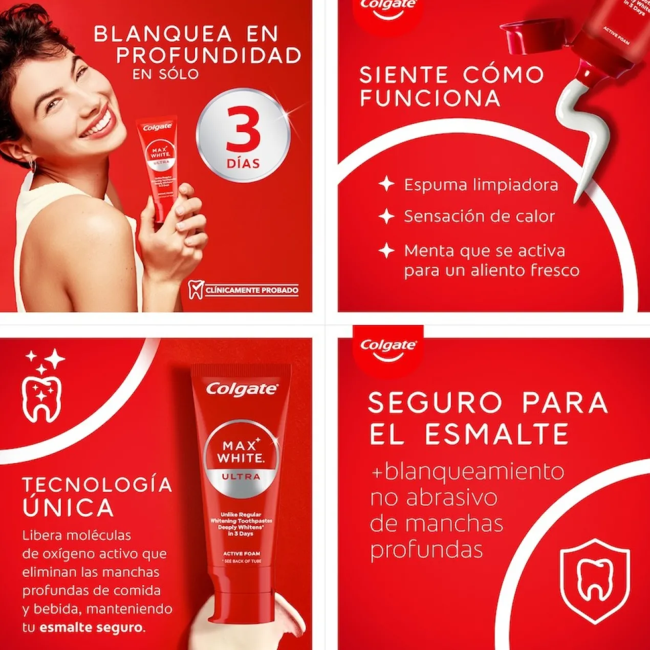 Pasta de Dentes Branqueadora Ultra Active Foam
