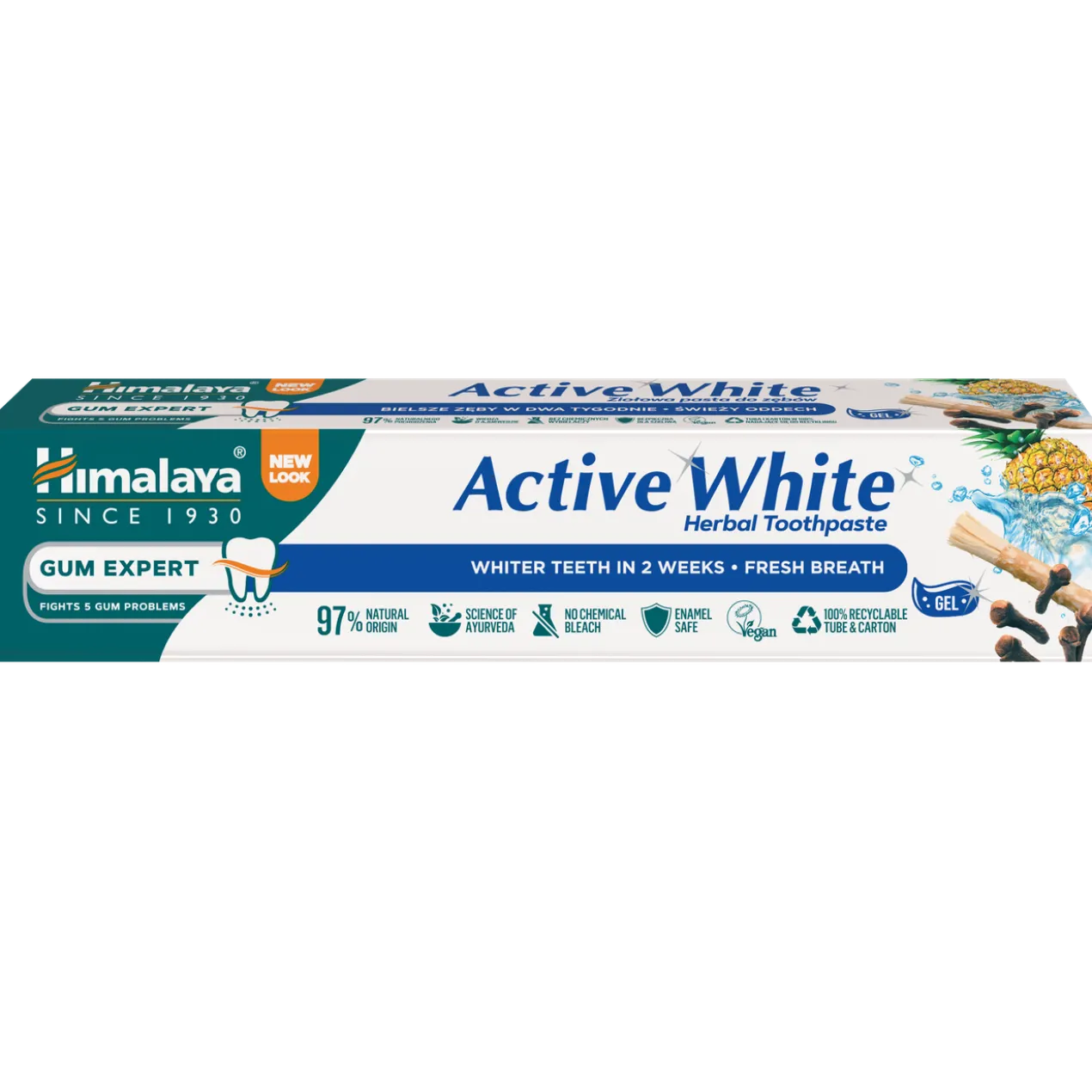 Pasta de Dentes Gel Ativo Branqueador
