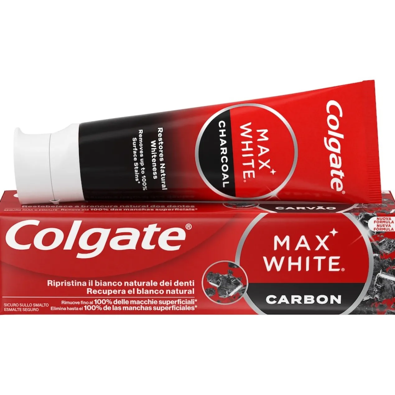 Pasta de Dentes Max White Carvão