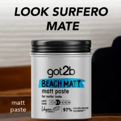 Pasta Fixadora de Penteado Beach Matt Paste