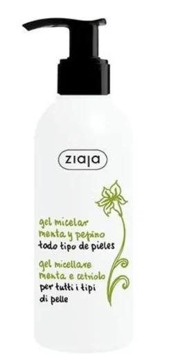 Pepino e Menta Gel de limpeza micelar