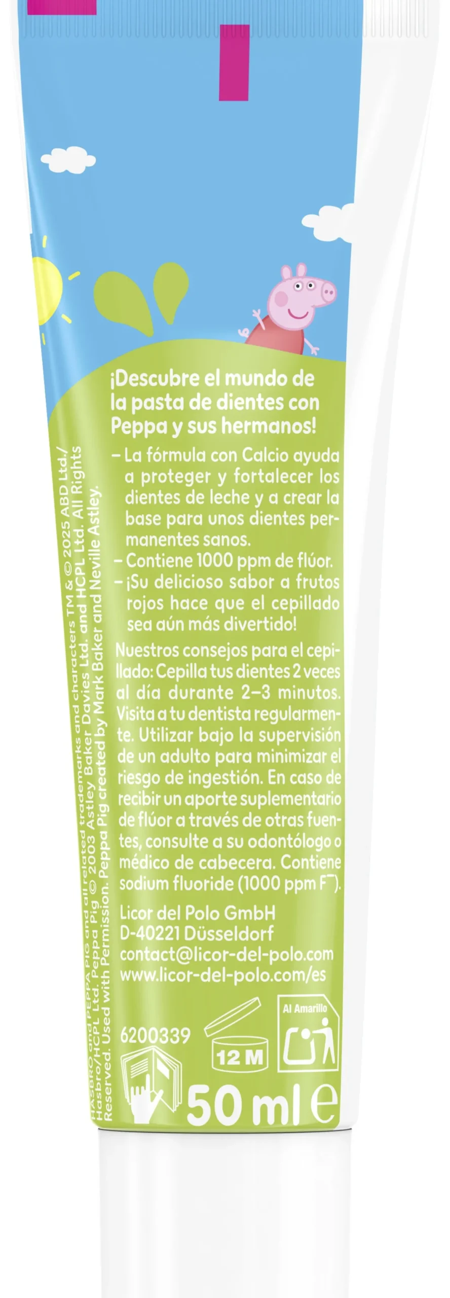 Peppa Pig Dentífrico Anticáries