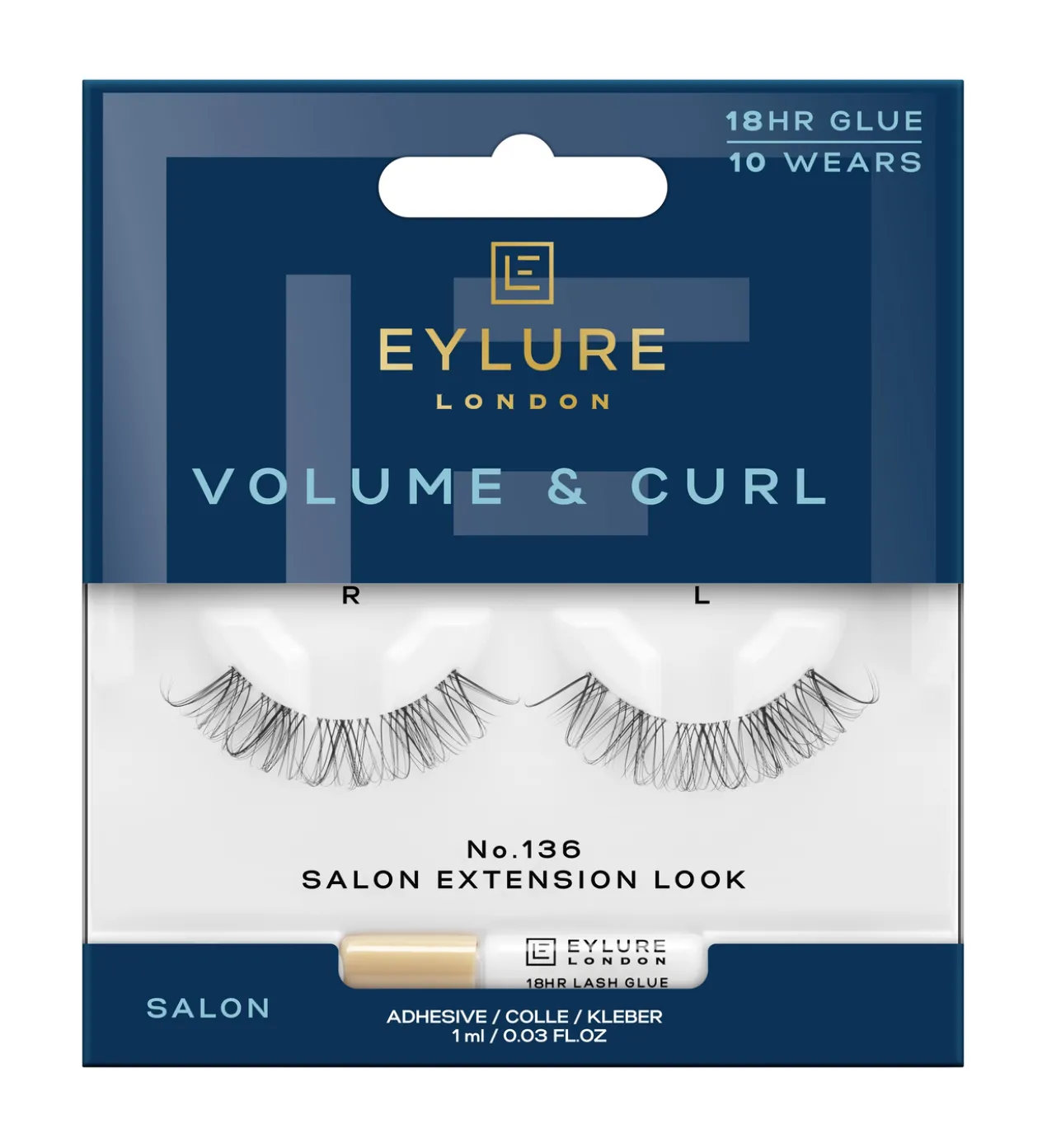 Pestanas Postiças Volume & Curl Nº136