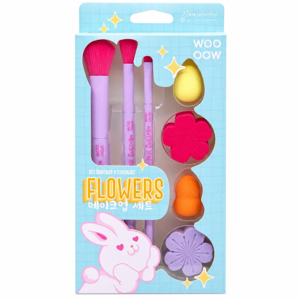 Pincéis & Esponjas Flowers