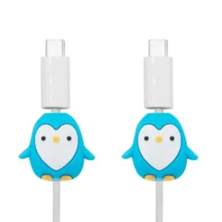 Pinguim Conjunto de 2 Protetores de Cabos